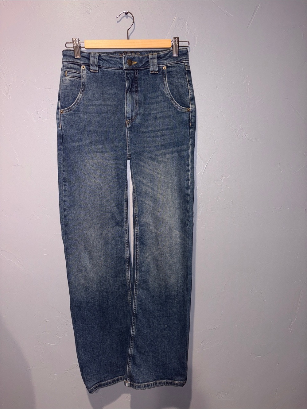 Wrap Long High-Mid rise bootcut or straight jeans